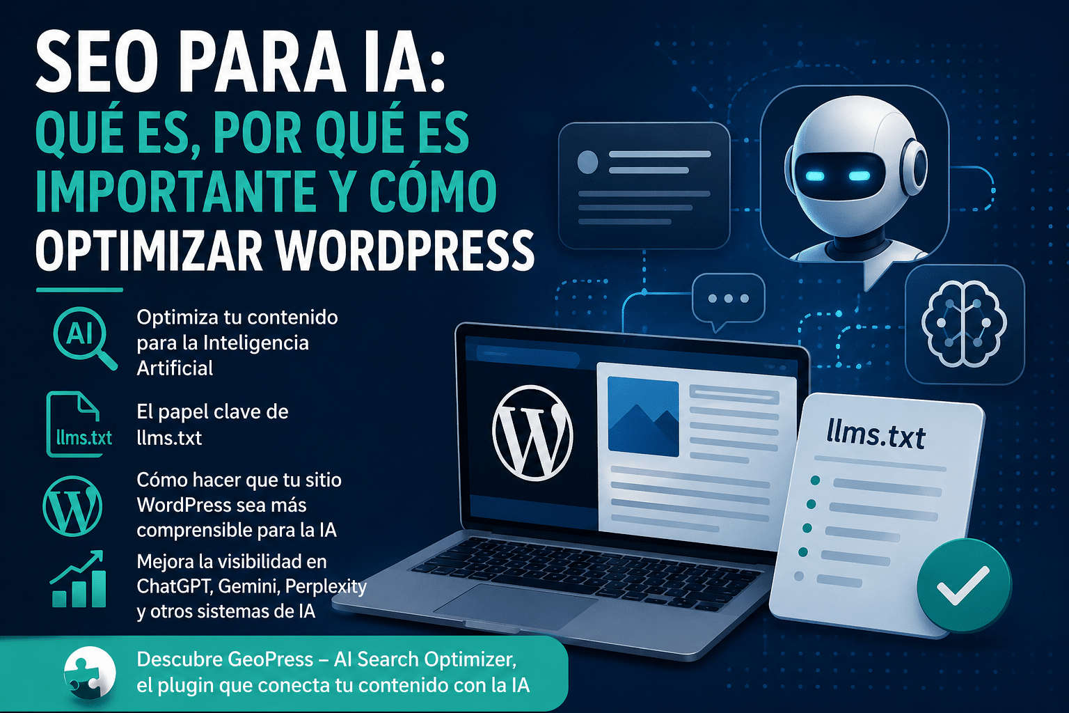 SEO para IA importante optimizar WordPress